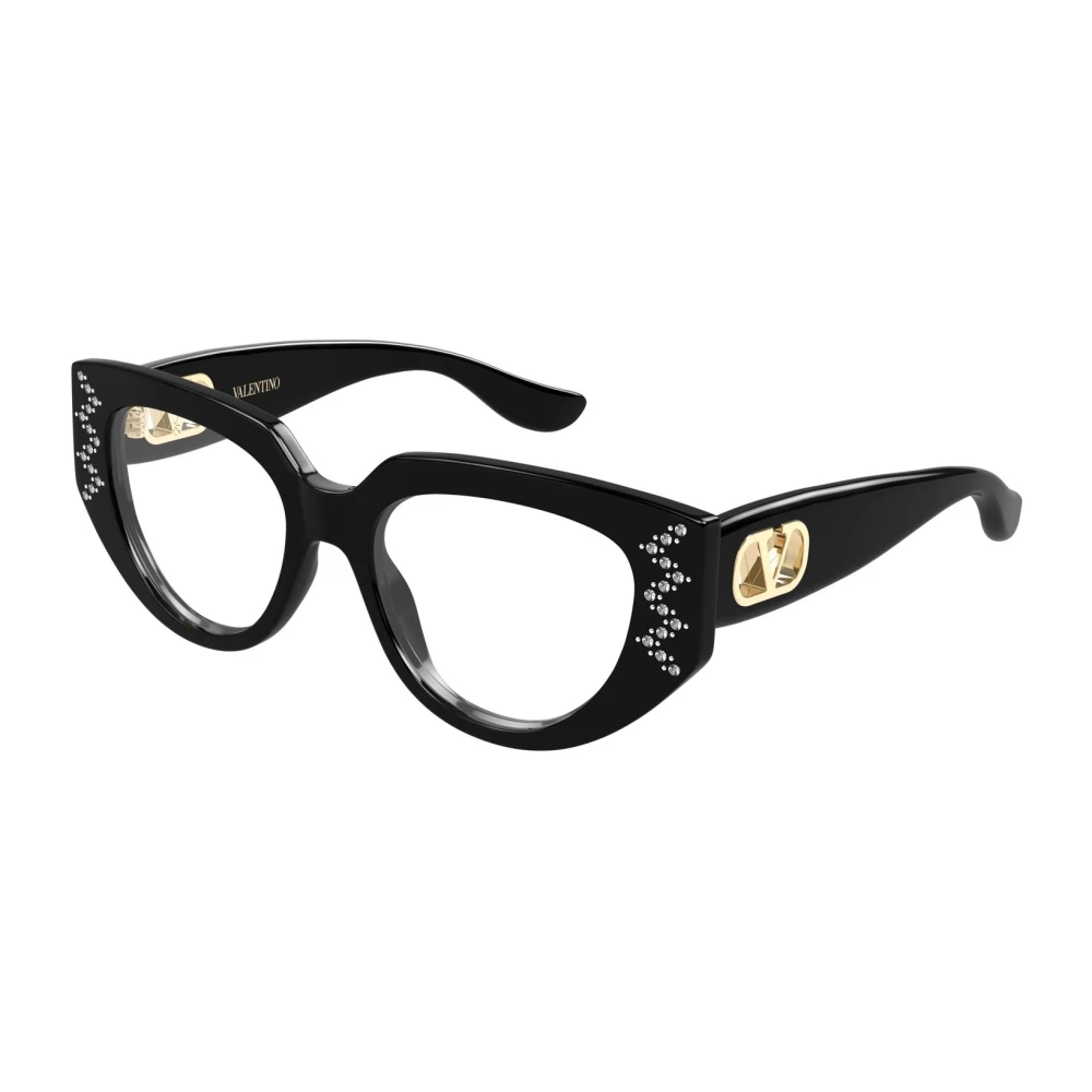 Valentino Women's Black Glasses, 52 Mm, Vlogo Cat-Eye Glasses