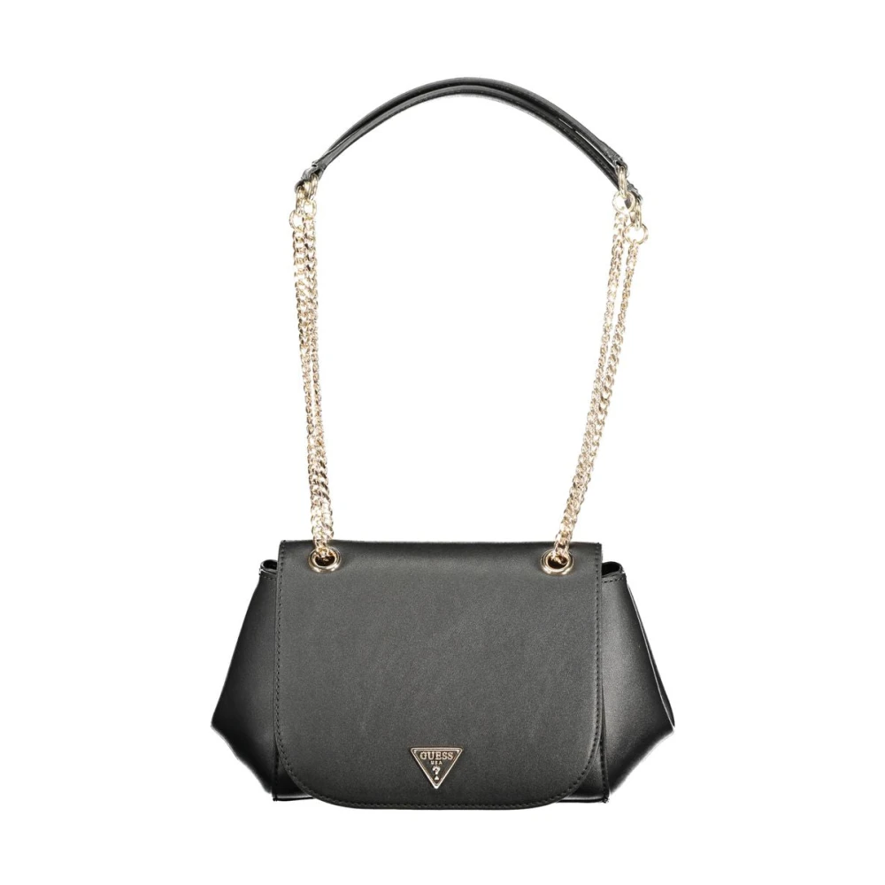 Guess Women's Black Talent Handbag With Chain Handles - One Size - Bags