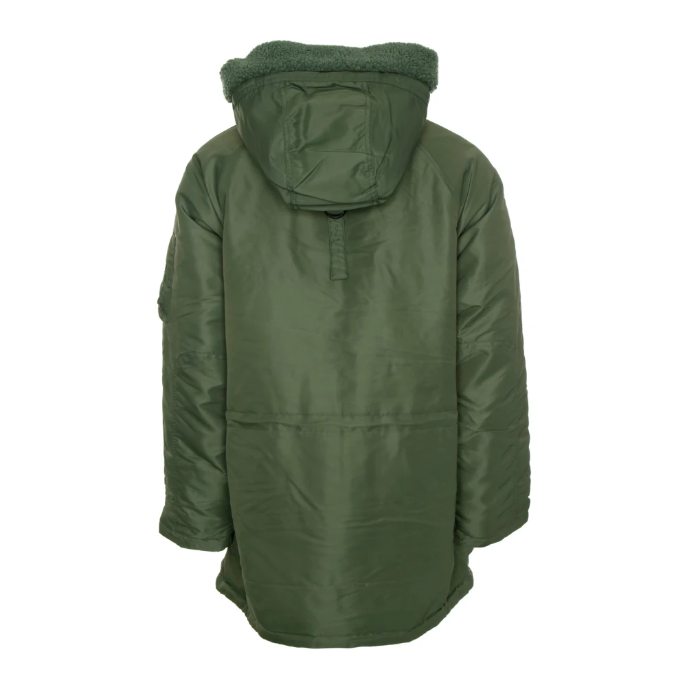 Carhartt WIP Verstelbare parka met pluche voering Green Heren