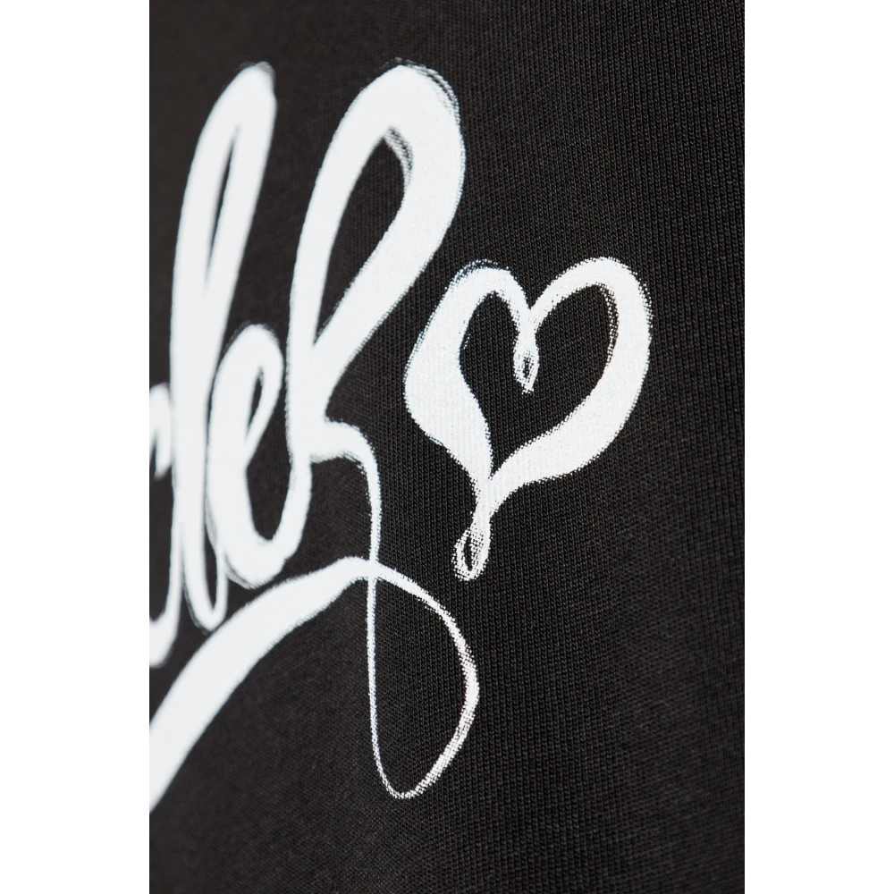 Moncler T-shirt met logo Black Heren