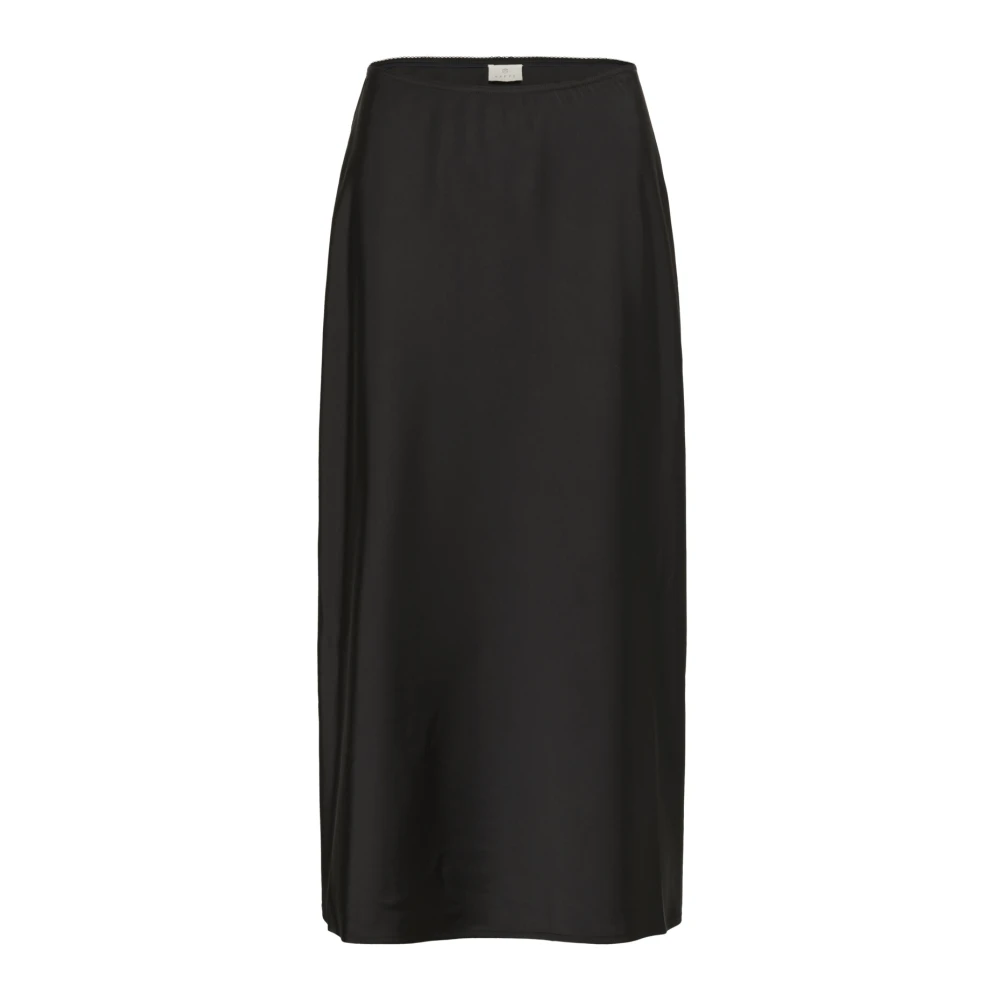 Kaffe Elegante hoge taille zwarte rok Black Dames