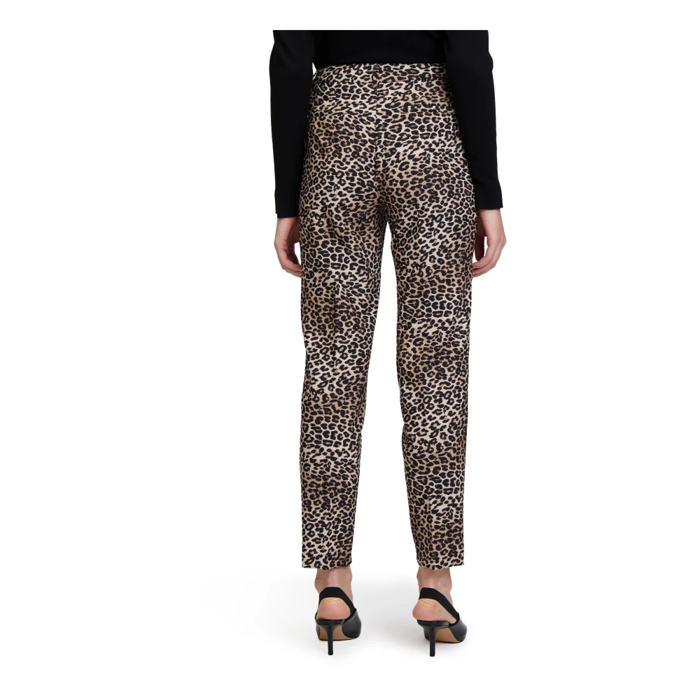 Betty Barclay Moderne zakelijke broek met dierenprint Multicolor Dames