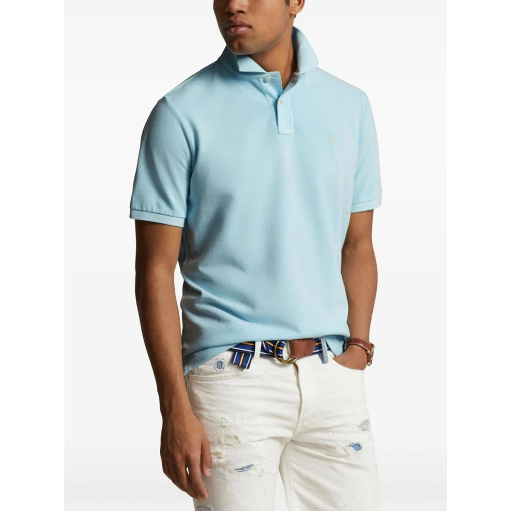 Polo Ralph Lauren Blauwe T-shirts en Polos Blue Heren