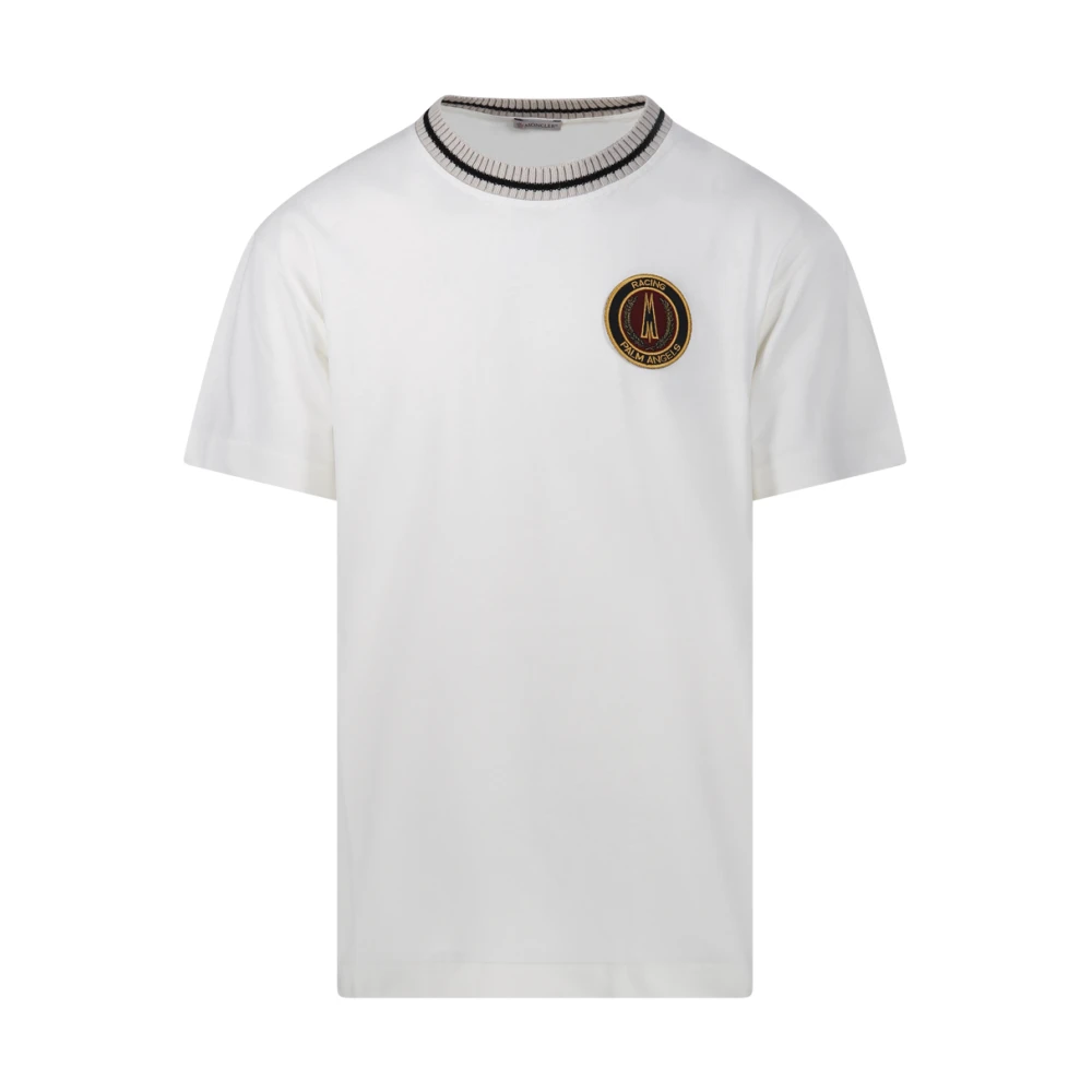 Moncler Wit T-shirt met korte mouwen White Heren