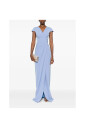 robe-bleu-bleuet-avec-encolure-en-v-et-manches-courtes