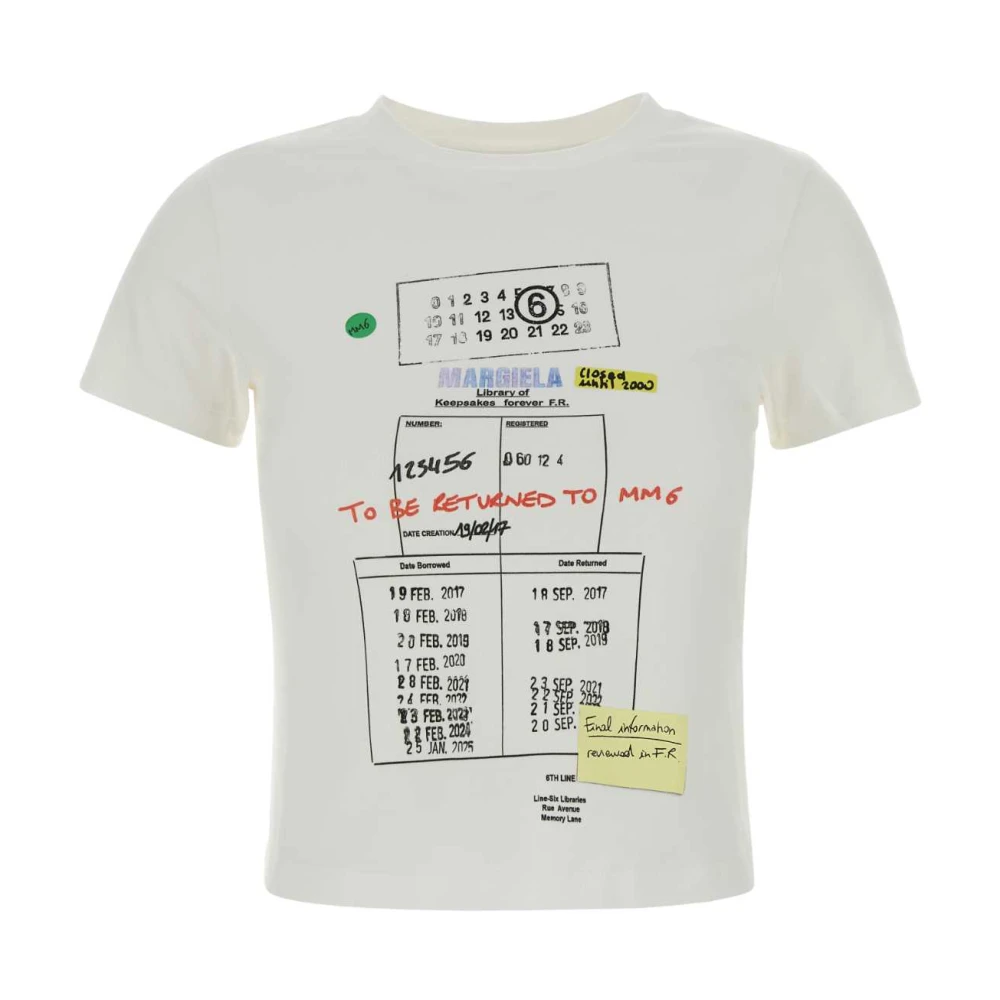 Mm6 Maison Margiela Damen Weiß Oberteile, Xlgröße: