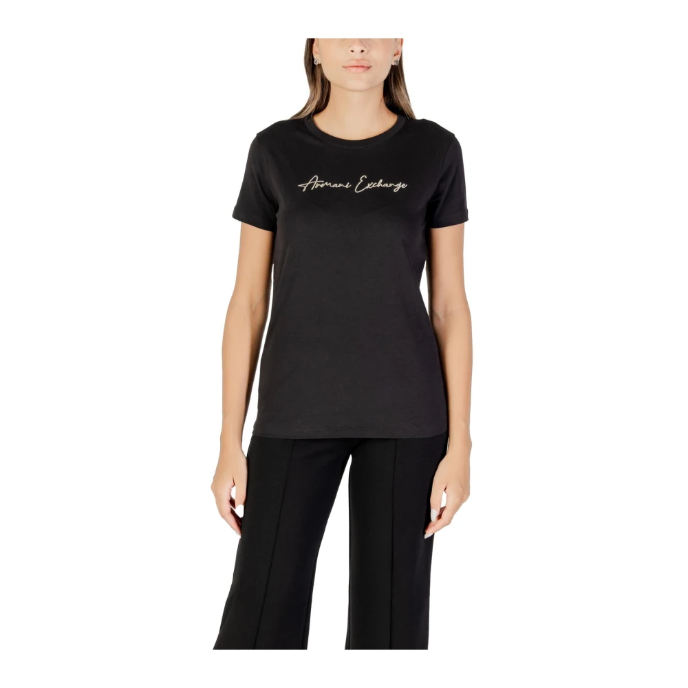 Armani Exchange Mujer Negro Camisetas, Talla: Xs