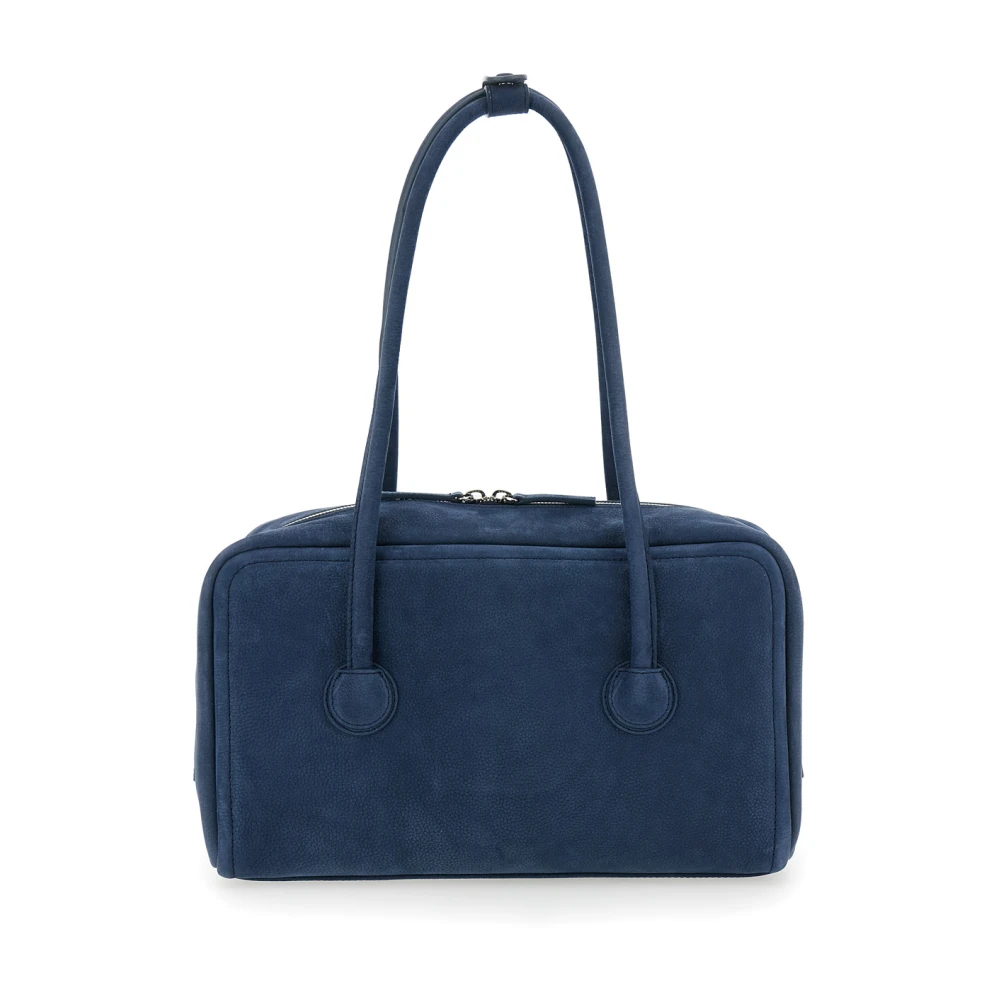 Marge Sherwood Blauwe schoudertas met logo letters Blue Dames