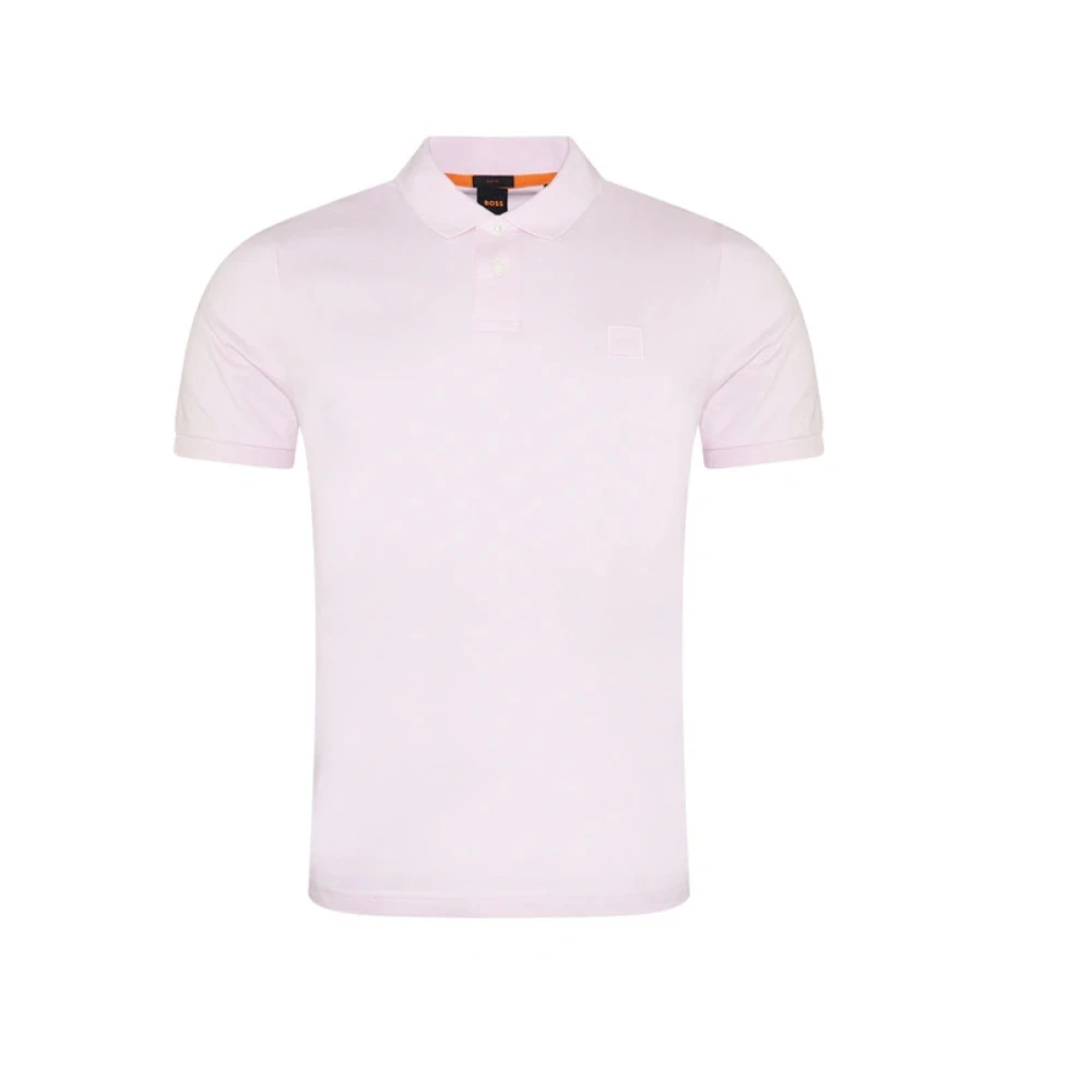 Boss Polo Shirt voor Mannen Pink Heren