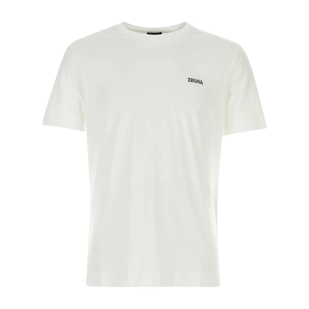 Z Zegna Witte katoenen T-shirt White Heren