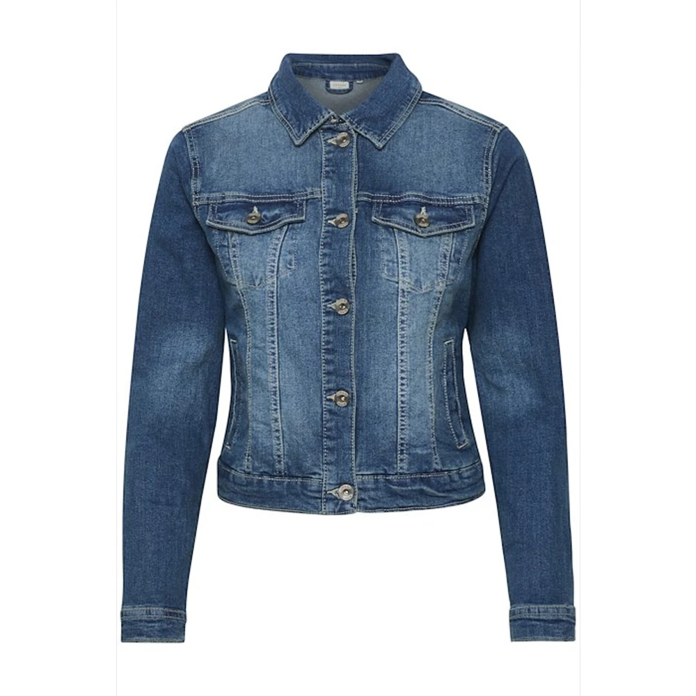Jackets > Denim Jackets - - Cream - Modalova