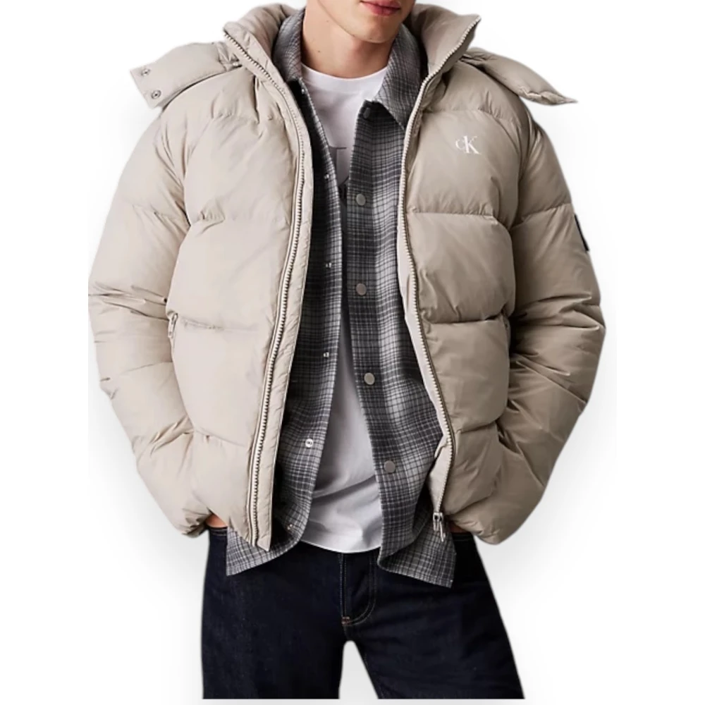 Calvin Klein Essential Down Jacket Beige Heren