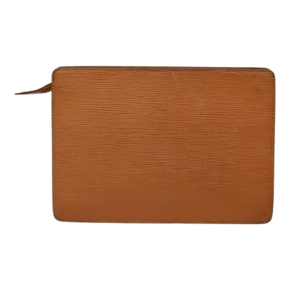 Louis Vuitton Vintage Pre-owned Leather clutches Brown Dames