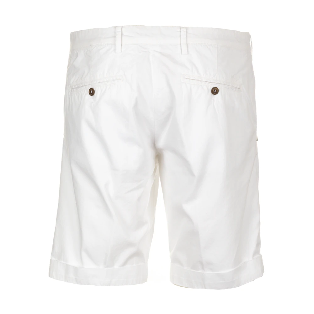 40Weft Witte Chino Bermuda Shorts White Heren