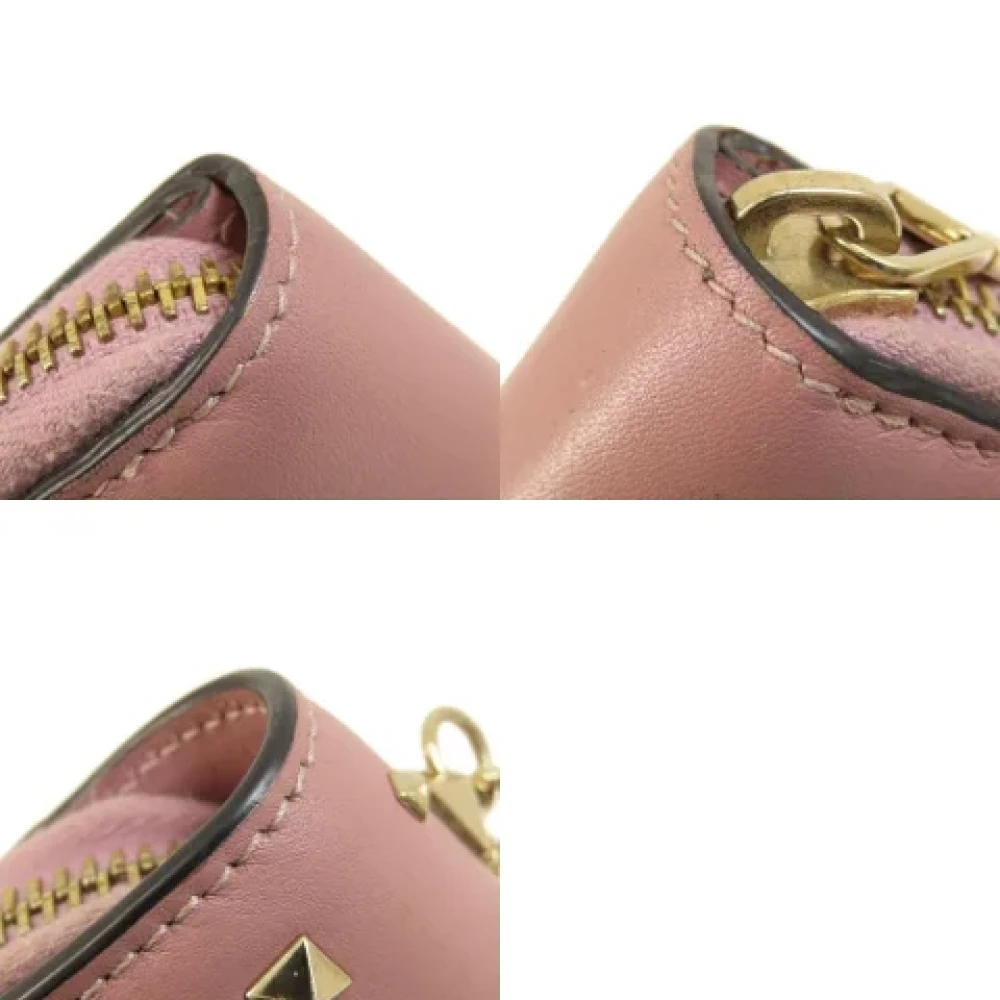 Valentino Vintage Pre-owned Leather wallets Pink Dames