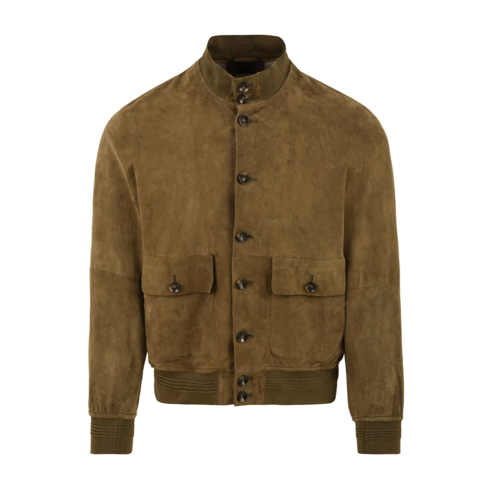 The Jack Leathers Groene Riverside Seamless Leren Jas Green Heren