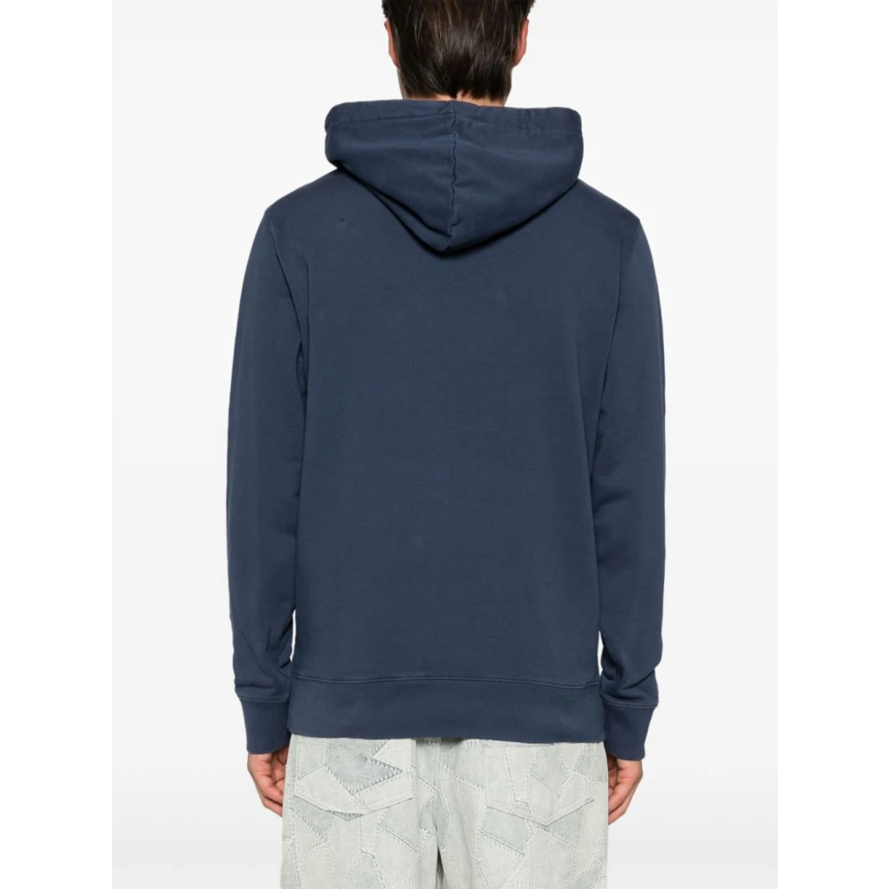 Maison Kitsuné Casual Chillax Patch Hoodie Blue Heren