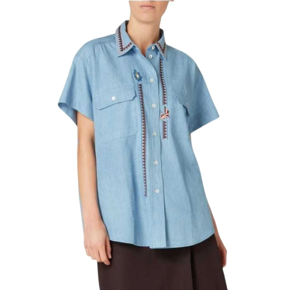 Paul Smith Damen Blau Blusen & Hemden, Lgröße: