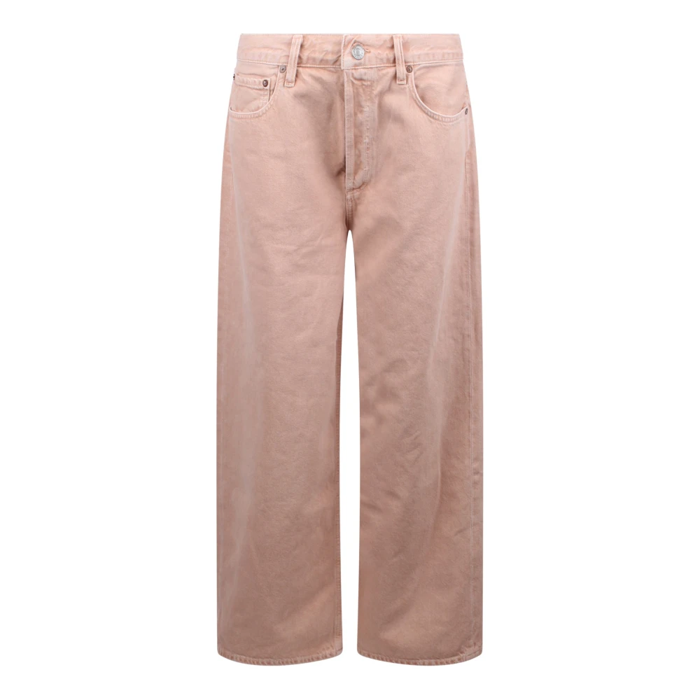 Agolde Klassieke Straight Leg Jeans Pink Dames