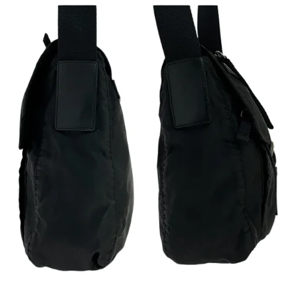 Prada Vintage Pre-owned Canvas prada-bags Black Dames
