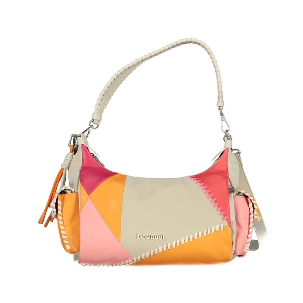 Desigual Women's Beige Handbag With Removable Shoulder Strap
