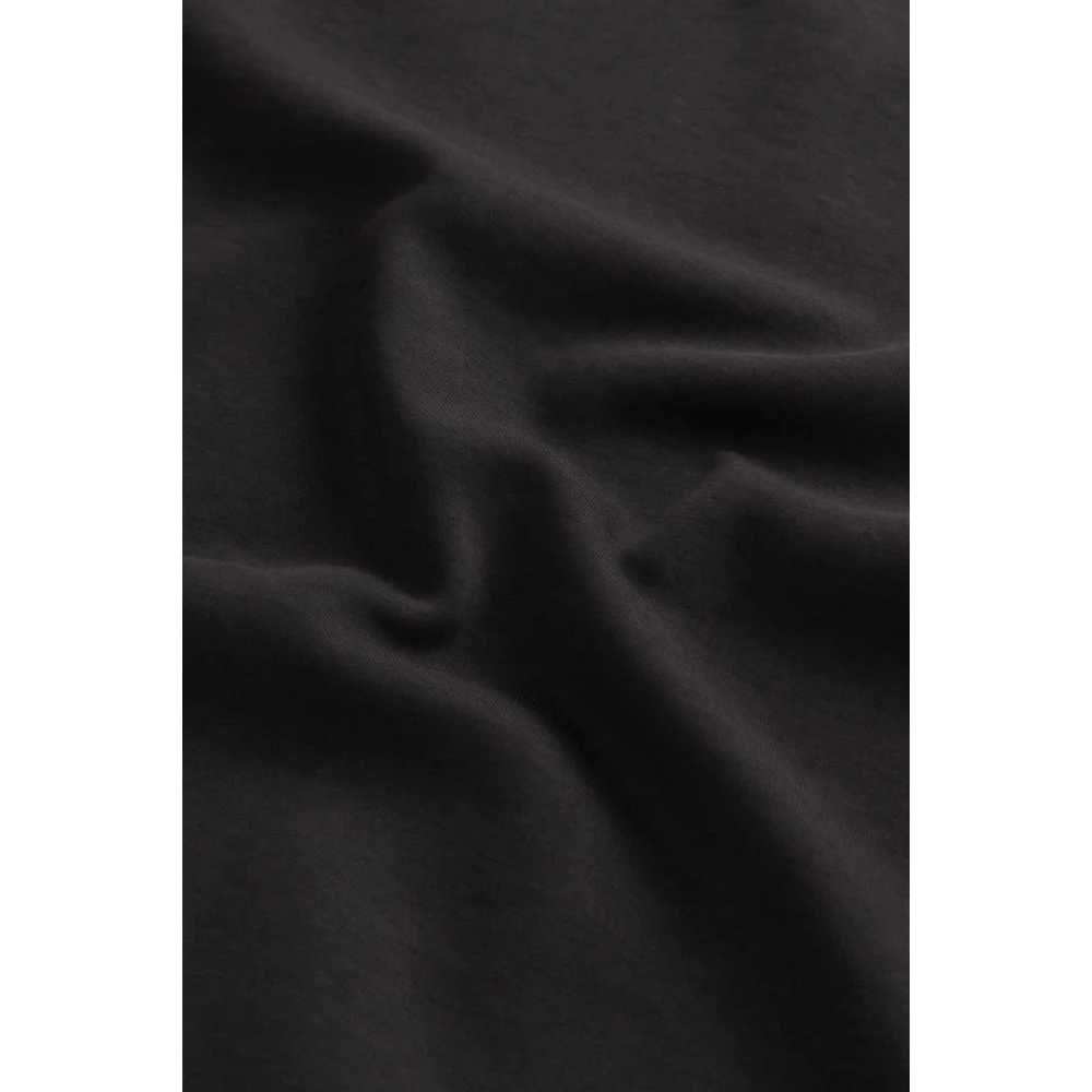 Woolrich Zwarte Tech Crewneck Sweater Black Heren