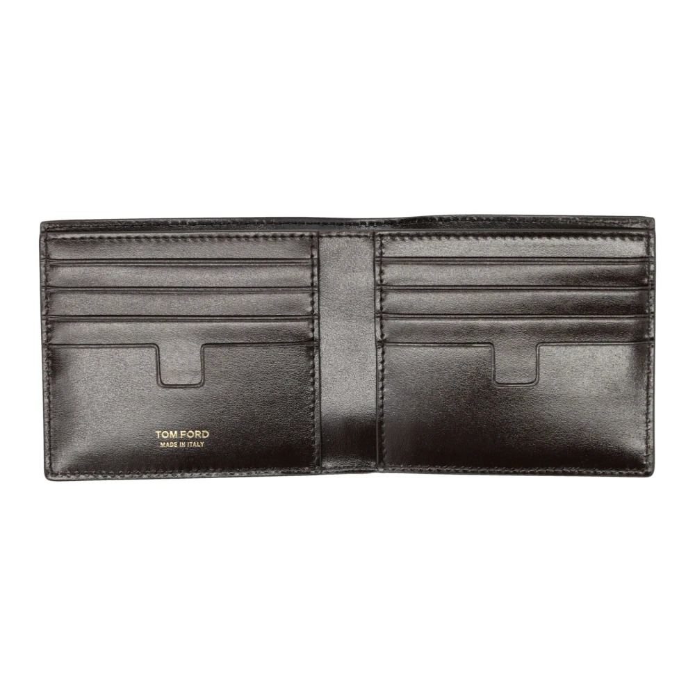 Tom Ford Python Classic Bifold Portemonnee Ebony Brown Heren
