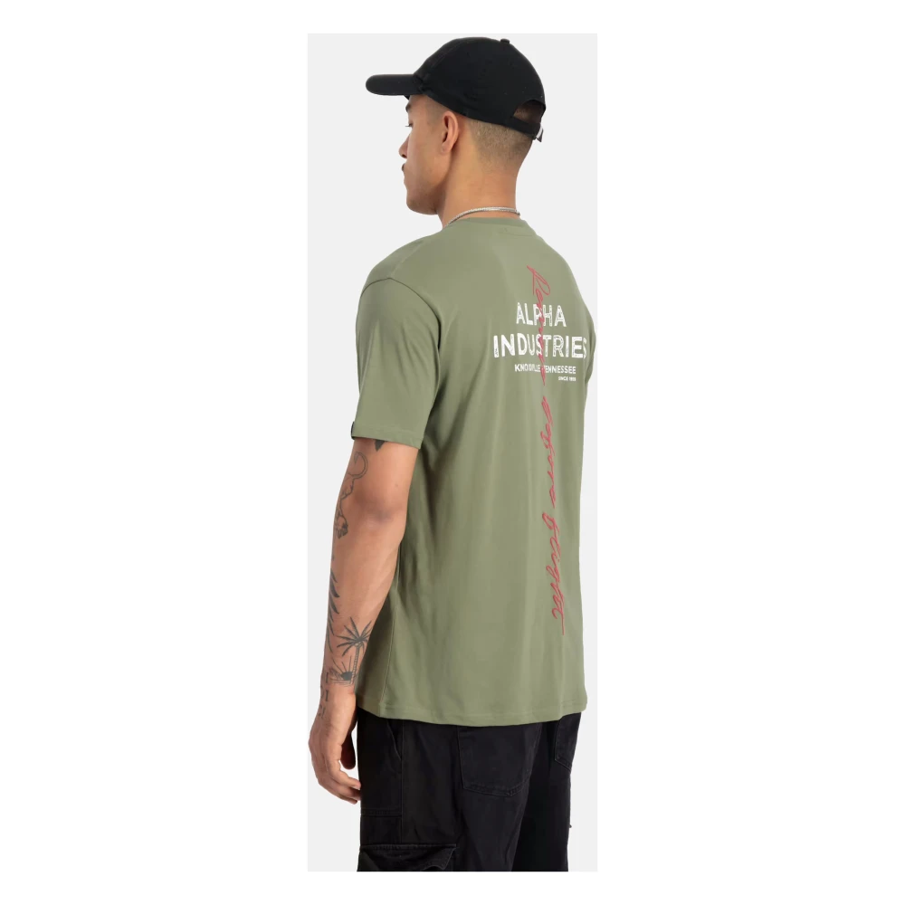 alpha industries Signature T-shirt met korte mouwen Green Heren