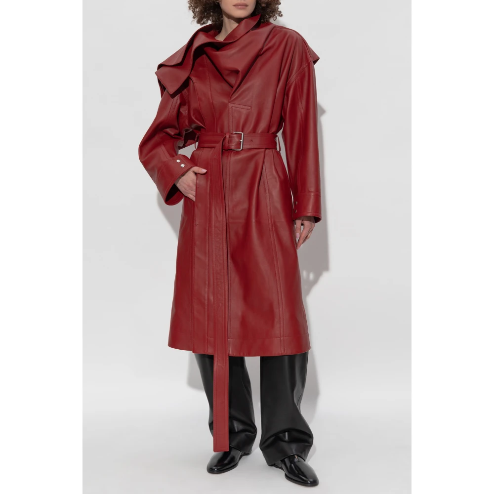 Bottega Veneta Leren jas Red Dames