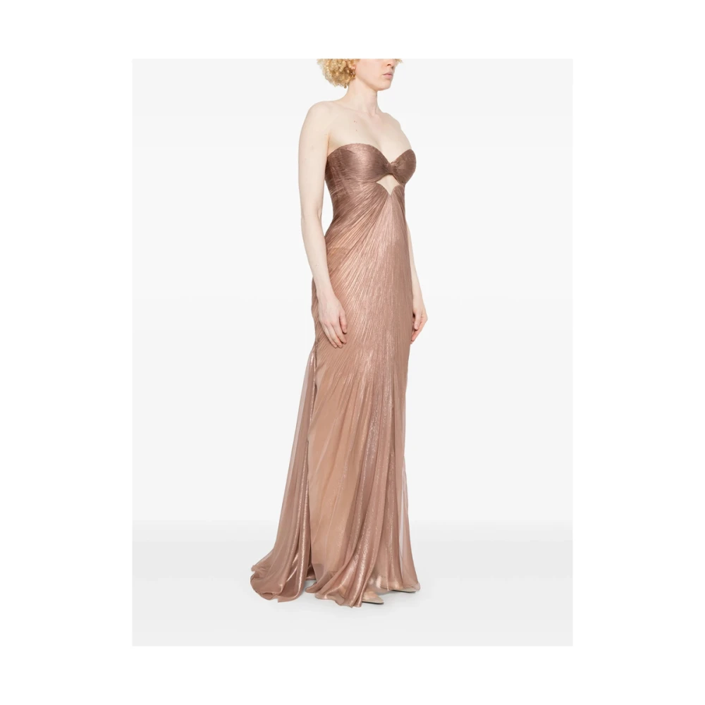 Maria Lucia Hohan Roze Jurk met Strik en Benig Korset Pink Dames