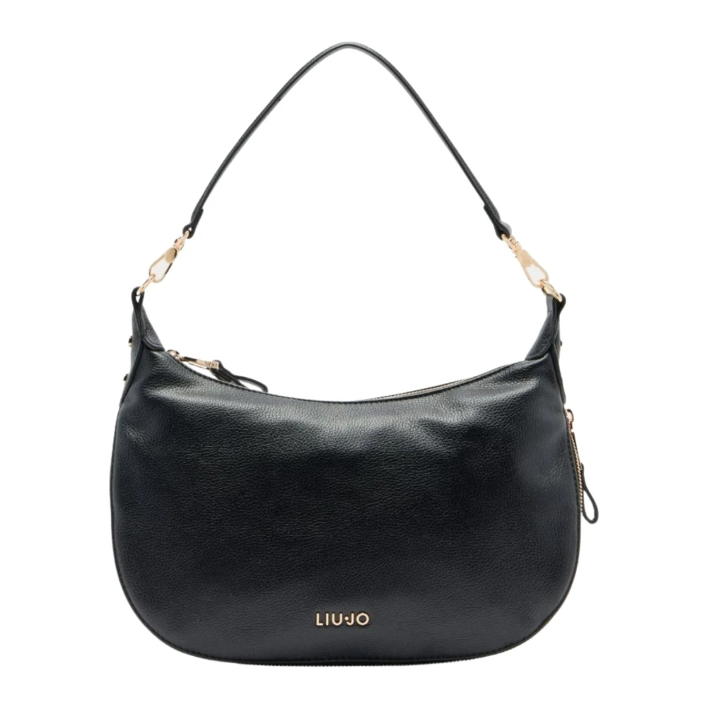Liu Jo Donna Nero - Borsa Hobo Con Logo - Bags - One Size