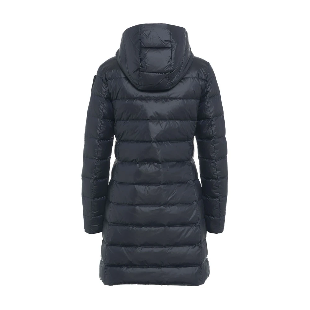 Blauer Blauwe Gewatteerde Donsjas Vrouwen Blue Dames