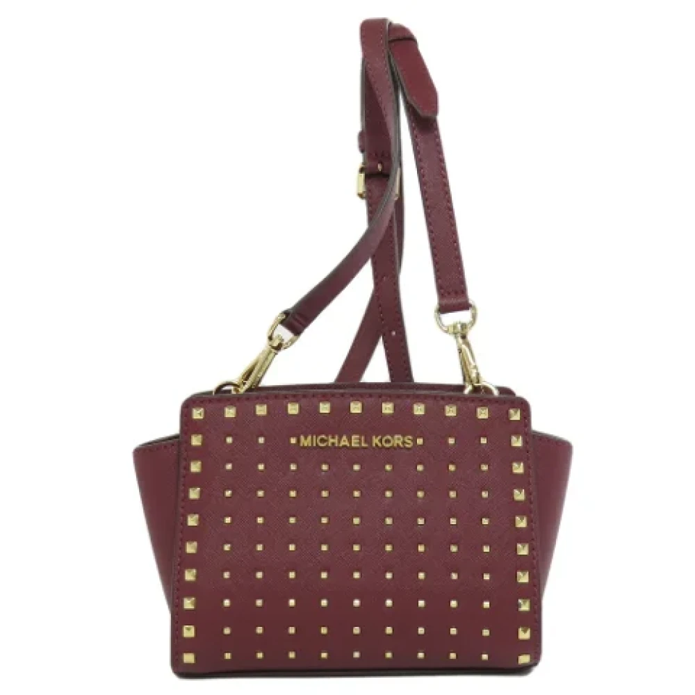 Michael Kors Pre-owned Fabric shoulder-bags Red Dames