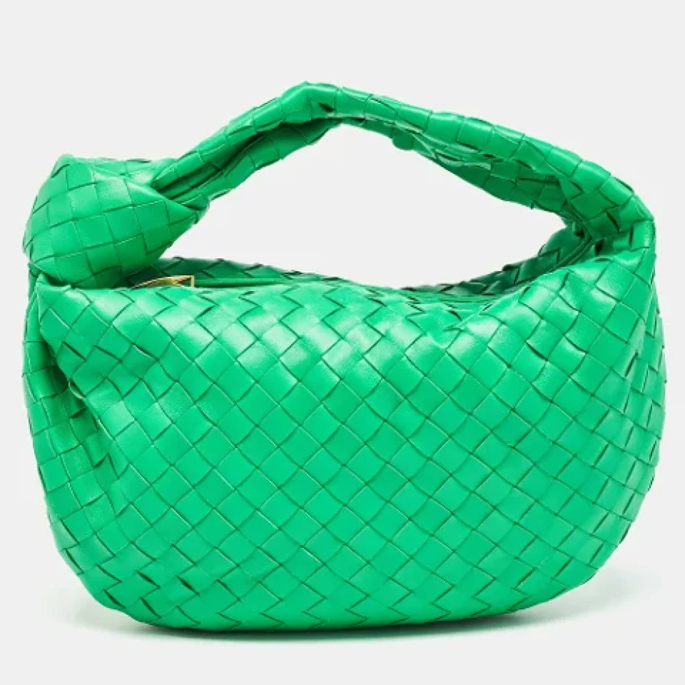 Bottega Veneta Vintage Pre-owned Leather handbags Green Dames