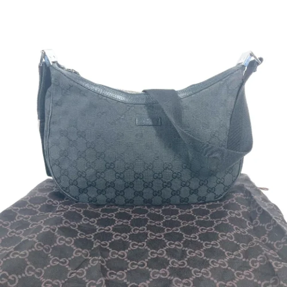 Gucci Vintage Pre-owned Canvas gucci-bags Black Heren
