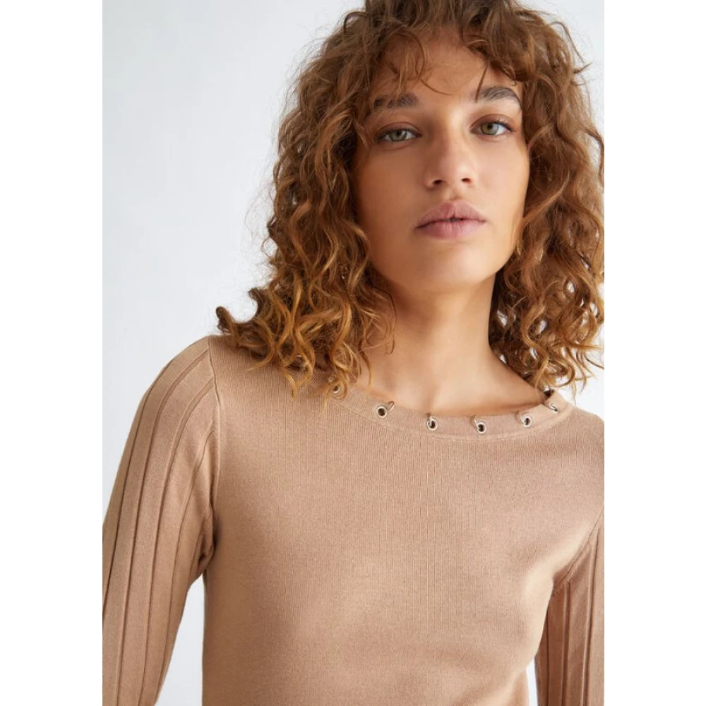 Liu Jo Beige Truien voor Dames Beige Dames