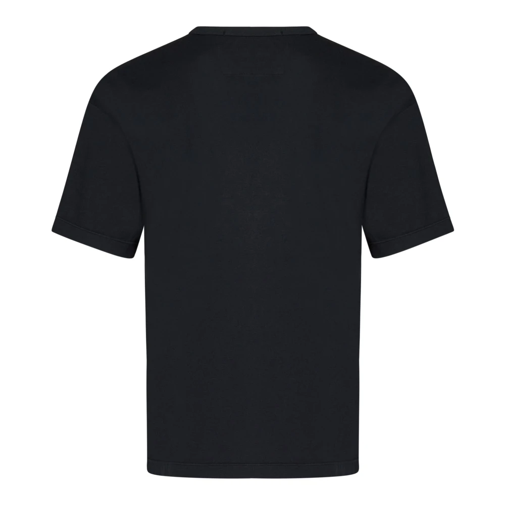 C.P. Company Zwarte T-shirts en Polos met Tone-on-tone Logo Black Heren