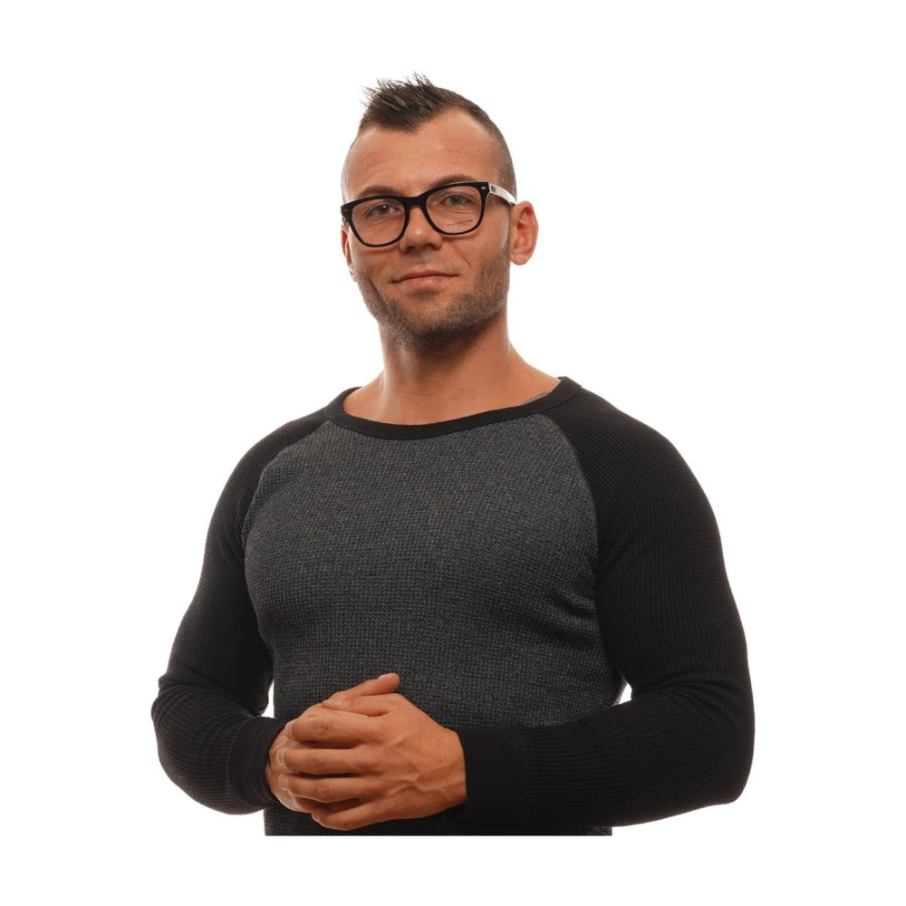 Ermenegildo Zegna Zwarte Heren Optische Frames met Demo Lenzen Black Heren