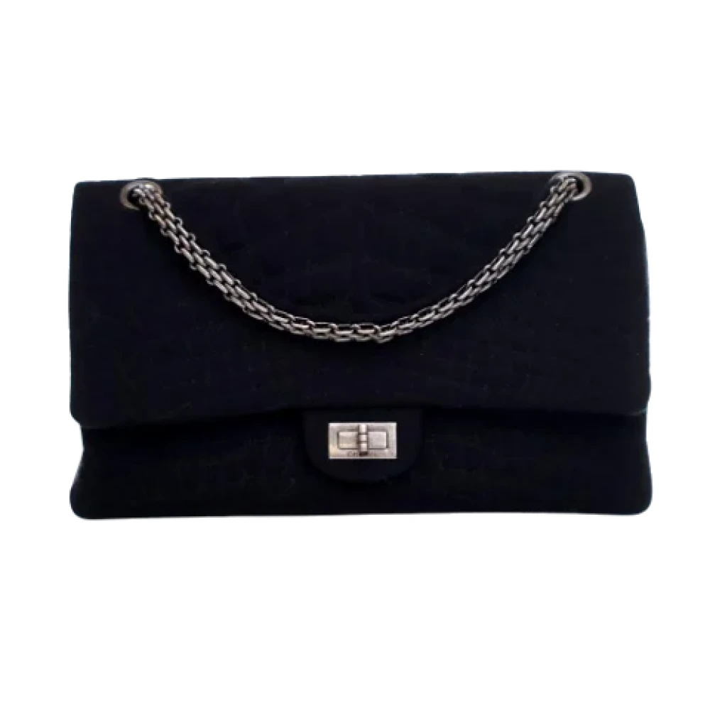Chanel Vintage Pre-owned Fabric handbags Black Dames