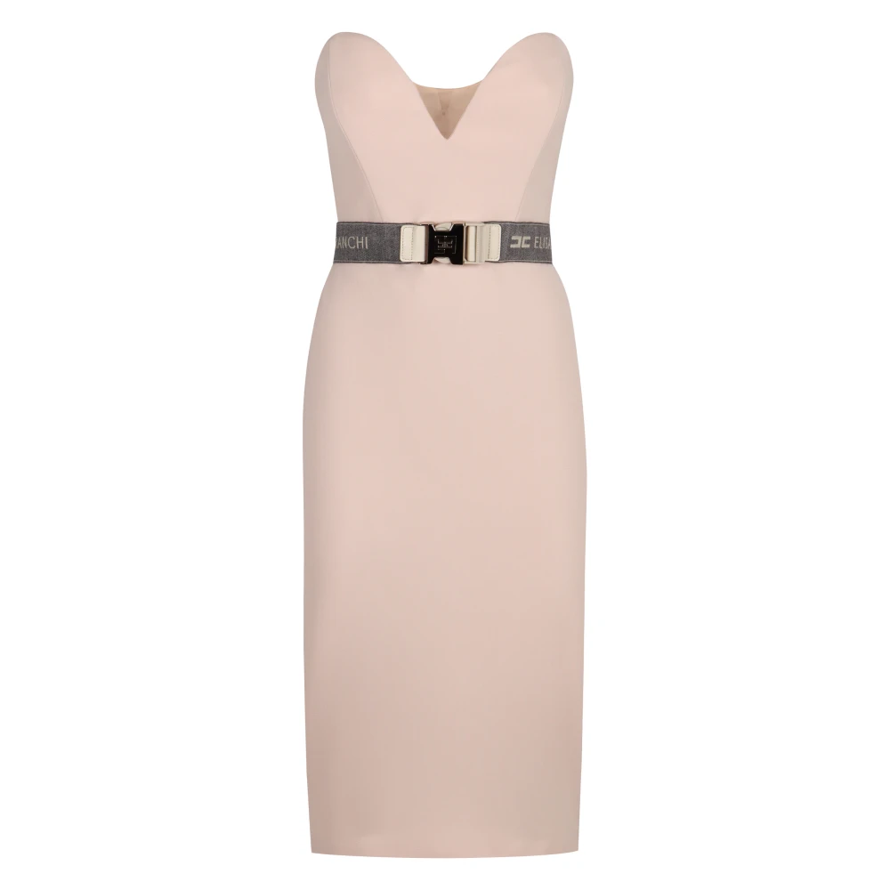 Elisabetta Franchi Corsagejurk met Sweetheart-halslijn en tailleband Pink Dames