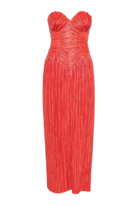 open lace back dress Red High Slit V Neck Prom Dresses, Sexy Formal Dresses, Sleeveless Gra   morievent
