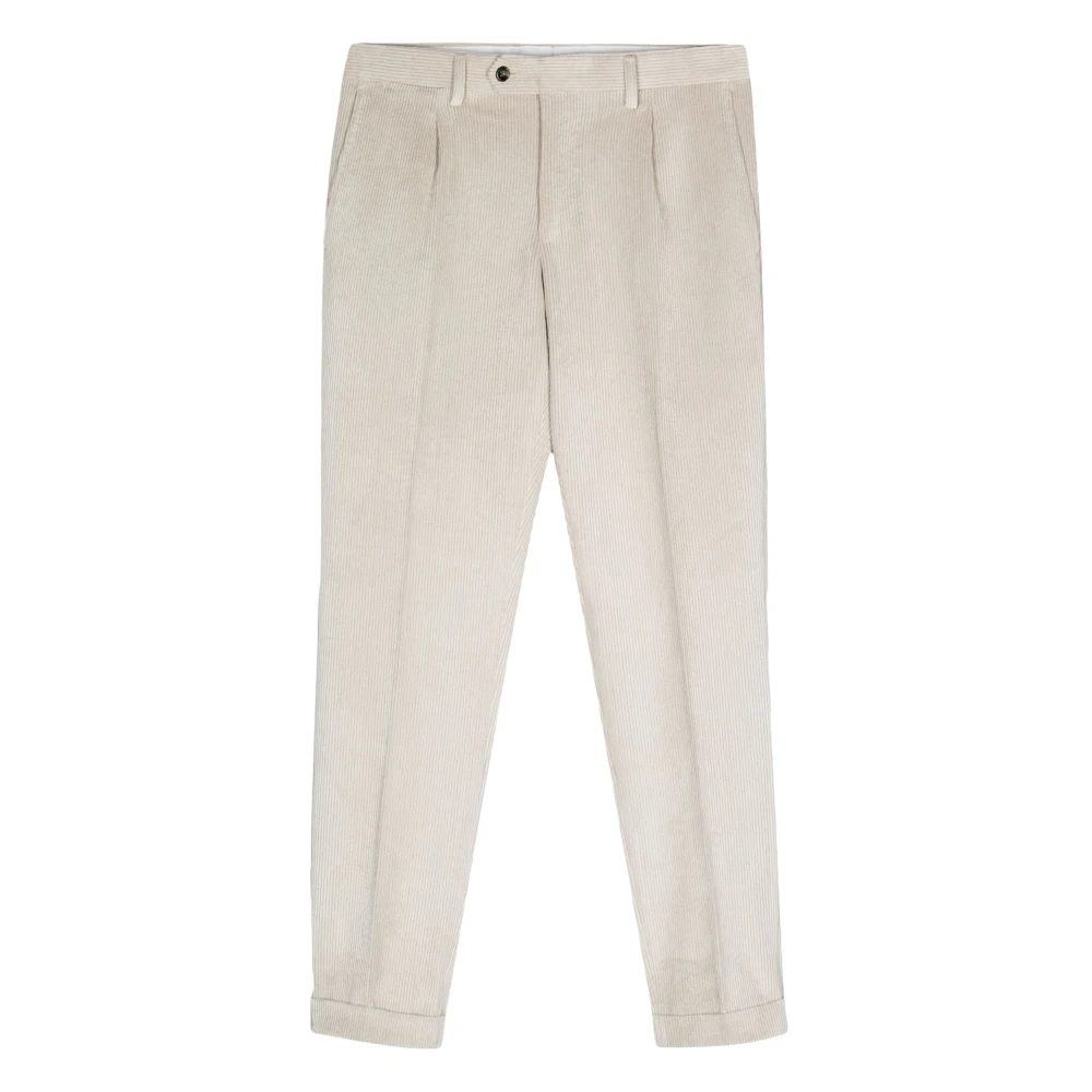 Barba Pantalon met plooien en zakken Beige Heren