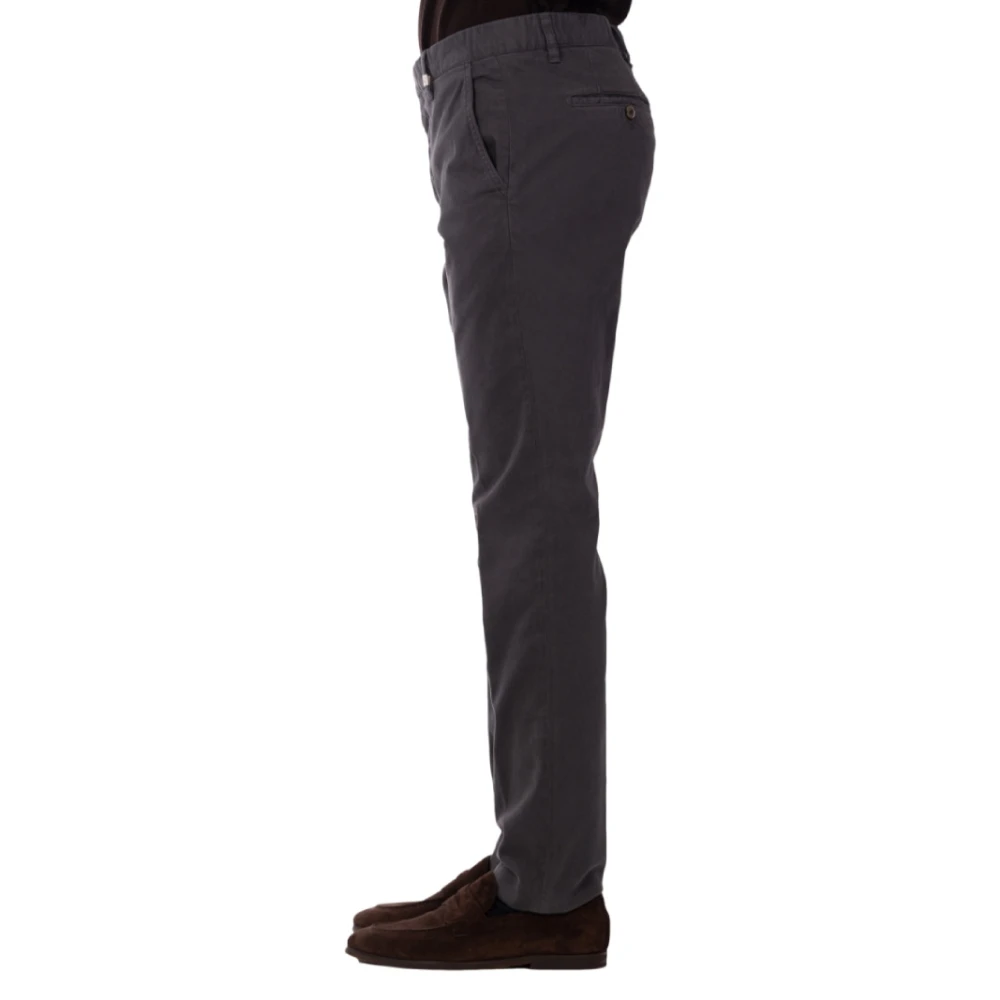Myths Lange katoenen broek met logo Gray Heren