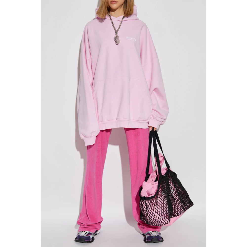 Balenciaga Vintage Effect Broek Pink Dames