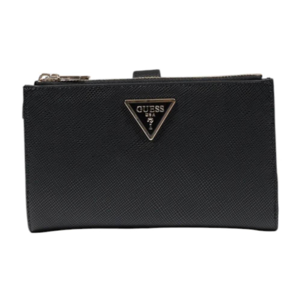 Guess Damesportemonnee van polyurethaan Black Dames
