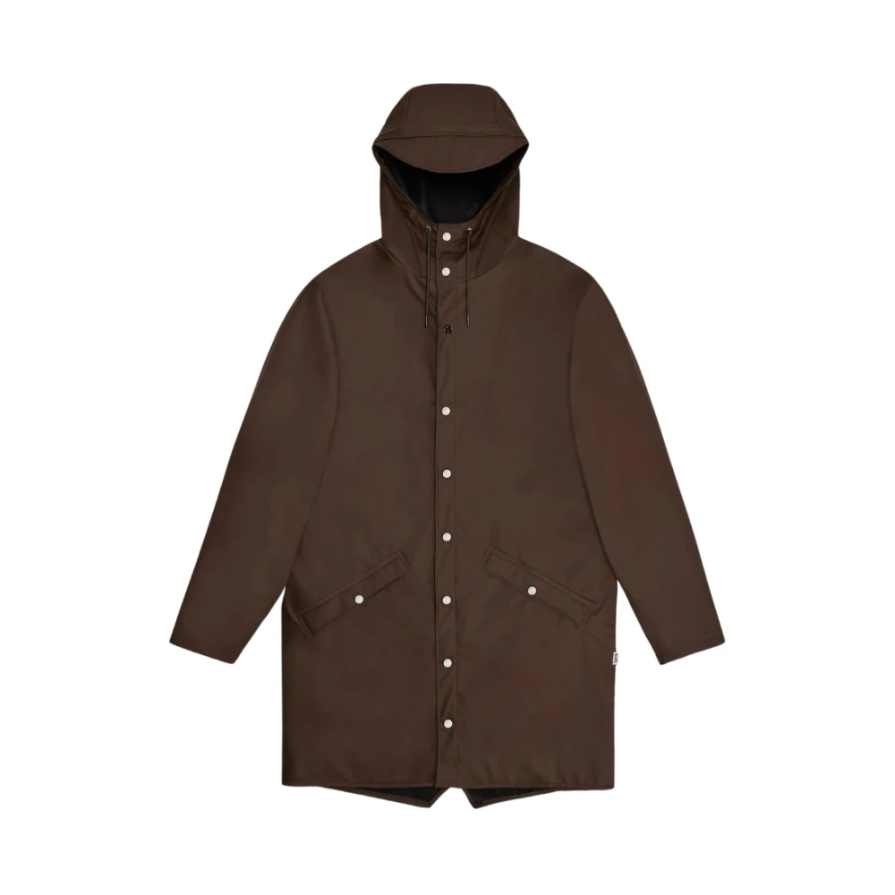 Rains Lange Waterdichte Jas Brown Dames