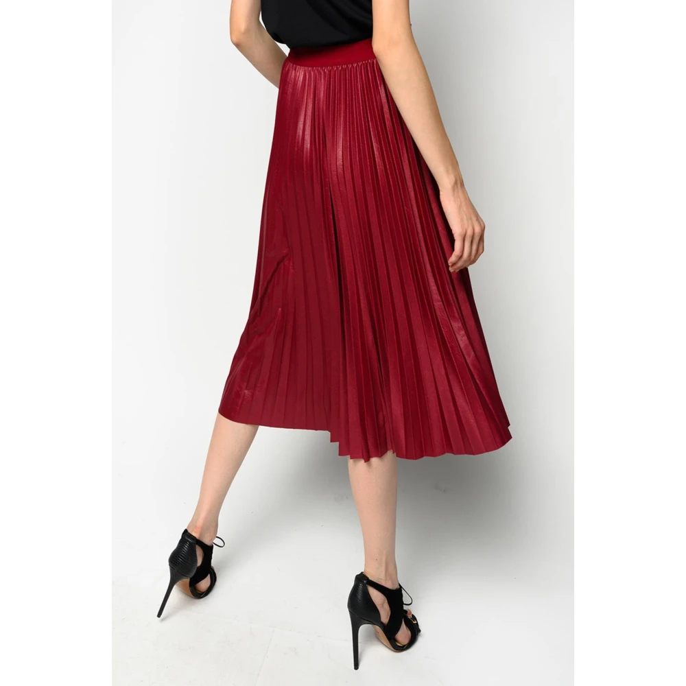 pinko Jersey Rok Montare Red Dames