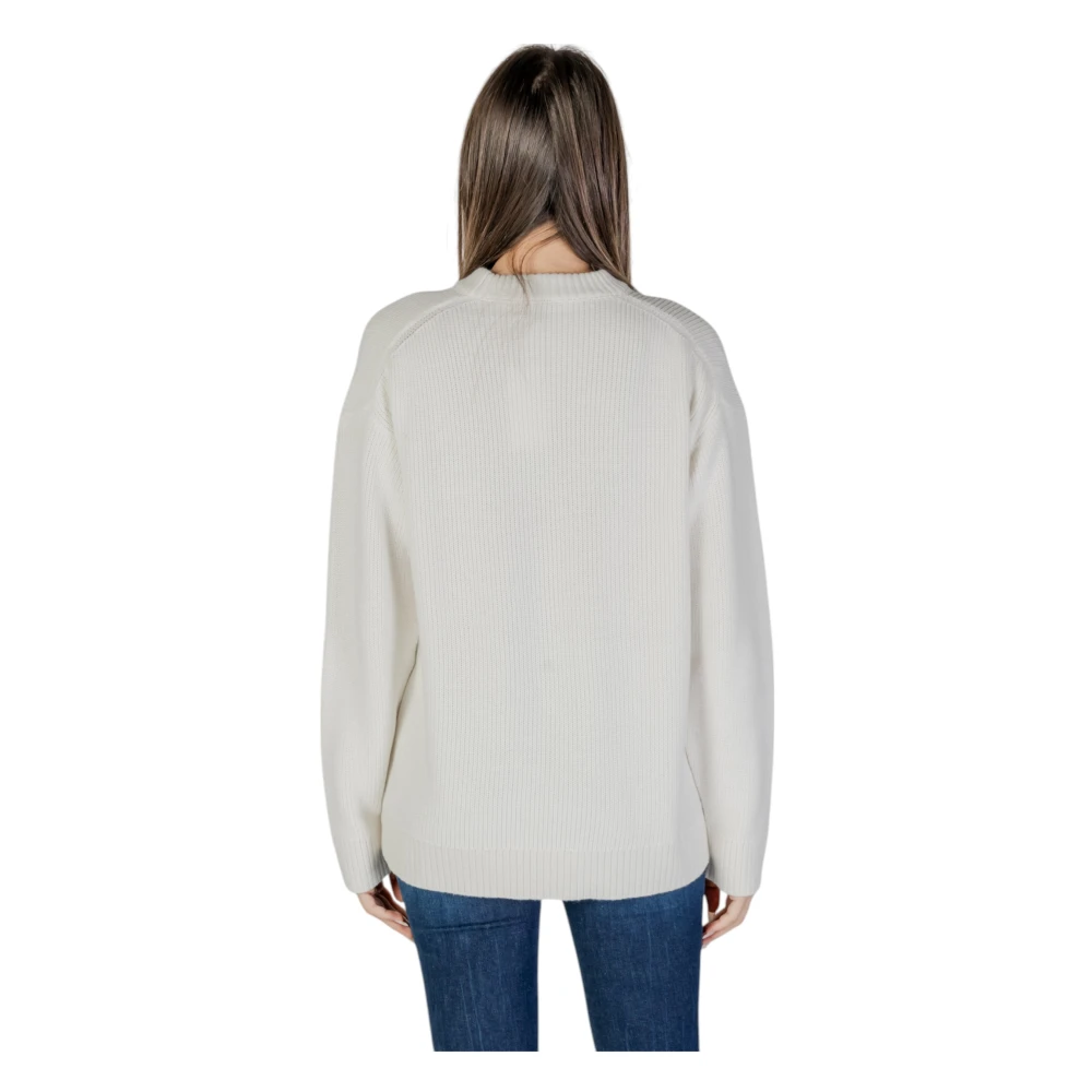 Calvin Klein Jeans Lente Zomer Dames Katoenen Sweaters Collectie Beige Dames
