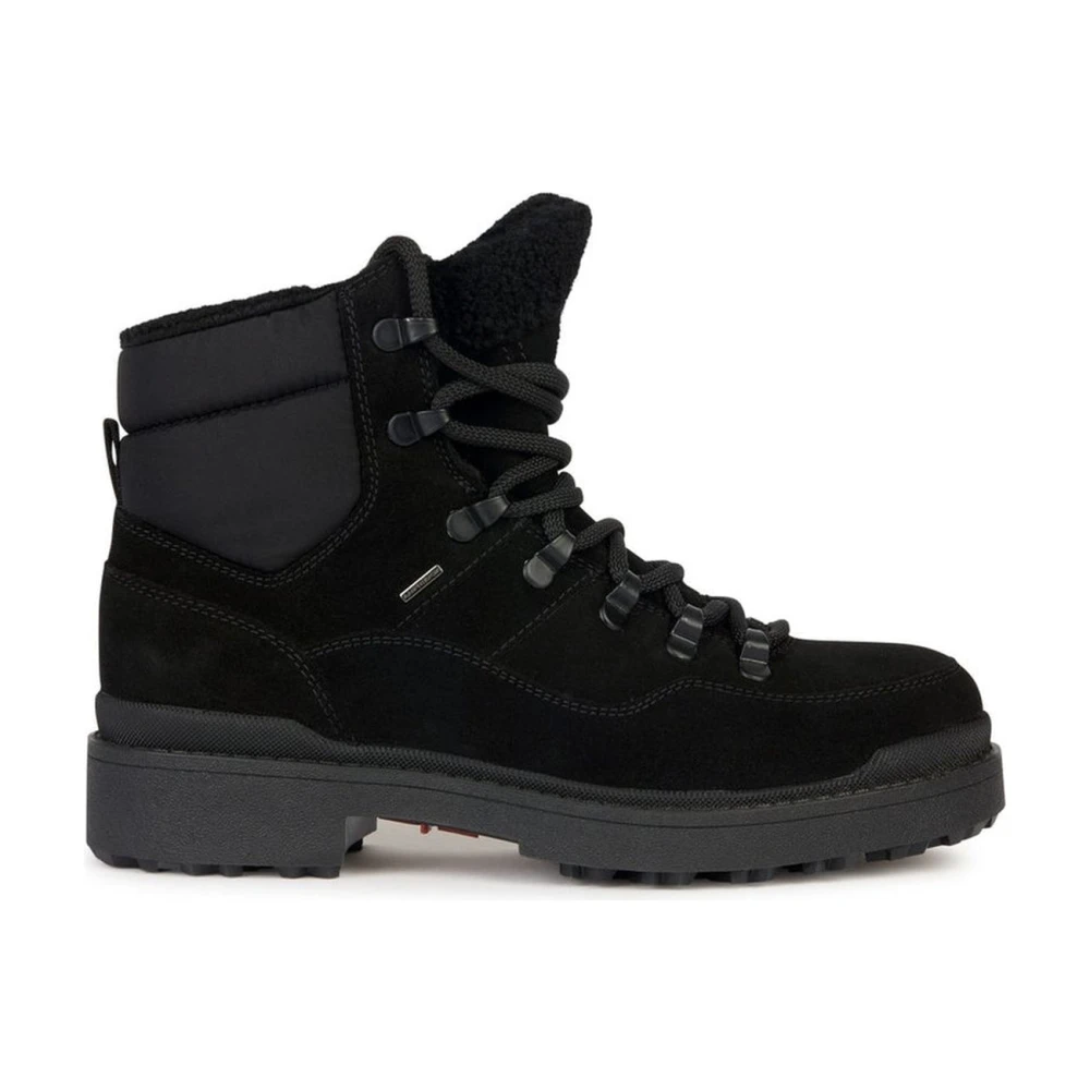 Geox Women's Black Lace-Up Boots, 3 Uk, Nevegal Abx Ankle Boots