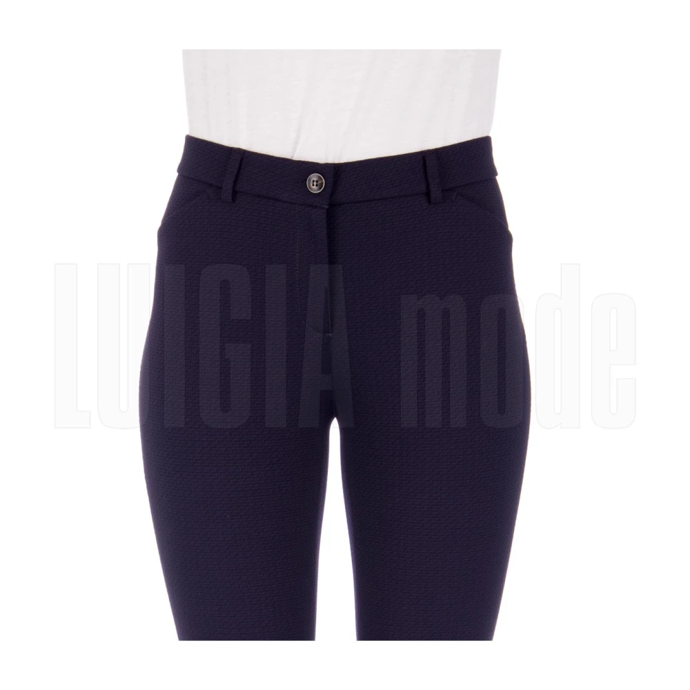 Via Masini 80 Italiaanse Stijl Broek Blue Dames
